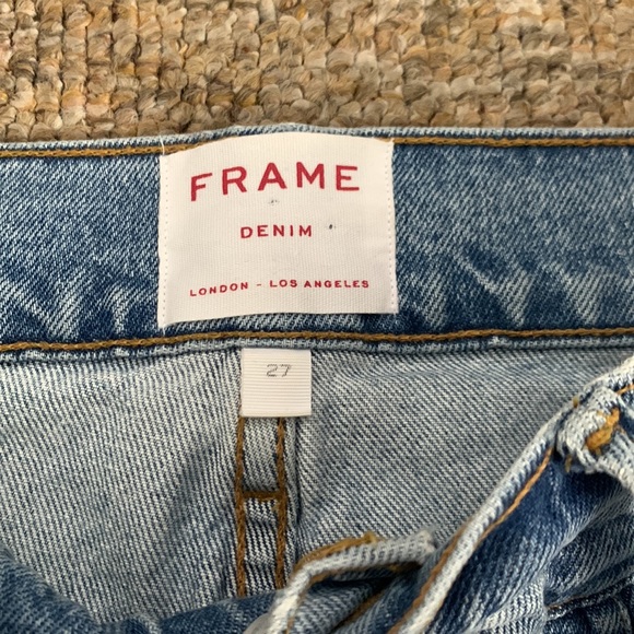 Frame Denim Women’s Heritage Le Sylvia Kick Boot Light Wash Jeans Size 27 - Picture 5 of 8